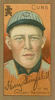 1911 Gold Borders Drum Harry Steinfeldt #192 Baseball Card