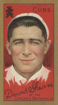 1911 Gold Borders Drum David Shean #184 Baseball Card