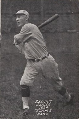 1924 Zeenut Pacific Coast League Adams #1 Baseball Card