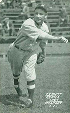 1924 Zeenut Pacific Coast League McAuley #83 Baseball Card