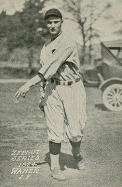 1924 Zeenut Pacific Coast League Waner #133 Baseball Card