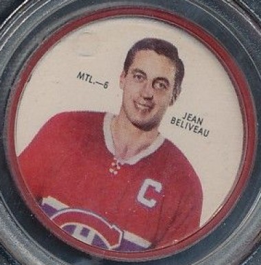 1968 Shirriff Coins Jean Beliveau #6 Hockey Card