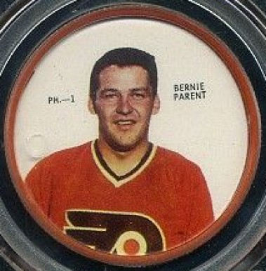 1968 Shirriff Coins Bernie Parent #1 Hockey Card