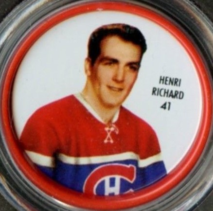 1962 Shirriff Coins Henri Richard #41 Hockey Card