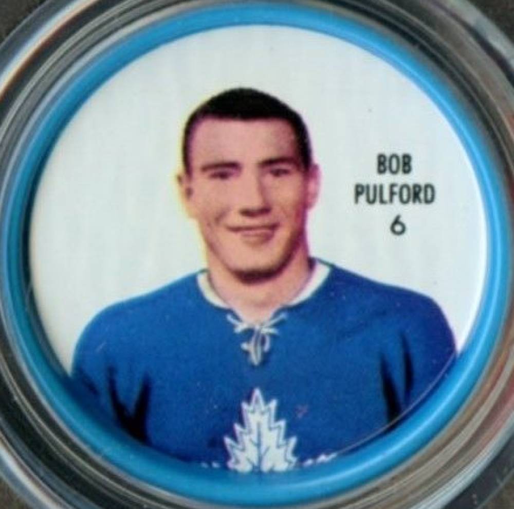 1962 Shirriff Coins Bob Pulford #6 Hockey Card