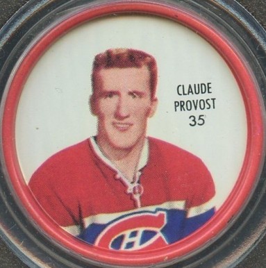 1962 Shirriff Coins Claude Provost #35 Hockey Card