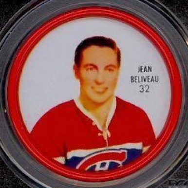 1962 Shirriff Coins Jean Beliveau #32 Hockey Card
