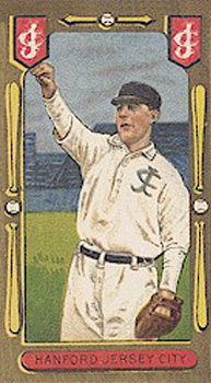 1911 Gold Borders Drum Charlie Hanford #87 Baseball Card