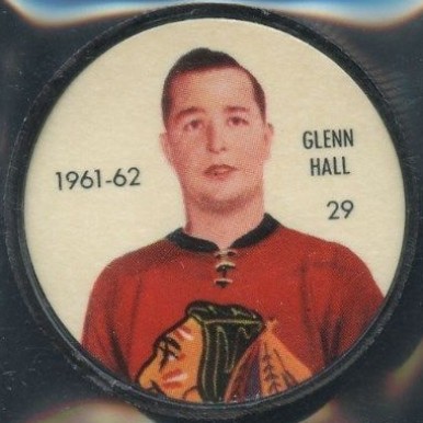 1961 Shirriff/Salada Coins Glenn Hall #29 Hockey Card