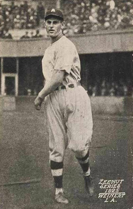 1925 Zeenut  Weinert # Baseball Card