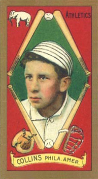 1911 Gold Borders Drum Eddie Collins #38 Baseball Card
