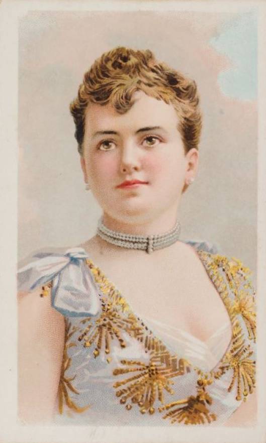 1892 N111 W.Duke Sons & Co. Gems of Beauty Curly Light Brown Hair # Non-Sports Card