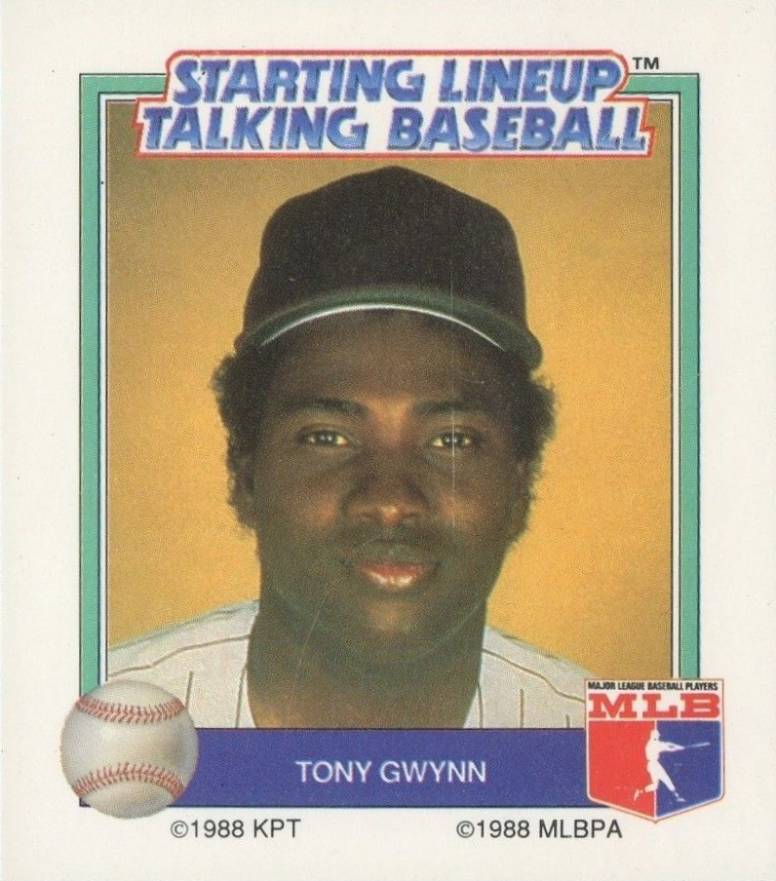 1988 Starting Line Up Talking Baseball Tony Gwynn # Baseball Card