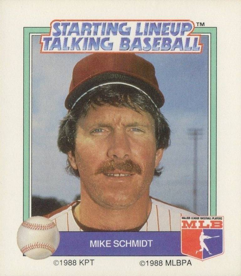 1988 Starting Line Up Talking Baseball Mike Schmidt # Baseball Card