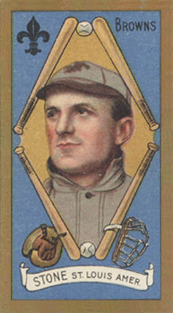 1911 Gold Borders George Stone #193 Baseball Card