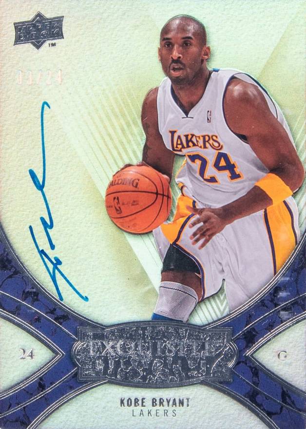 2008 UD Exquisite Collection Player Box Autograph Kobe Bryant #PBA-KB	  Basketball Card