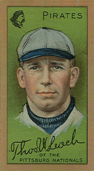 1911 Gold Borders Thomas Leach #119 Baseball Card