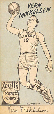 1950 Scott's Potato Vern Mikkelsen # Basketball Card