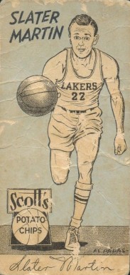 1950 Scott's Potato Slater Martin # Basketball Card
