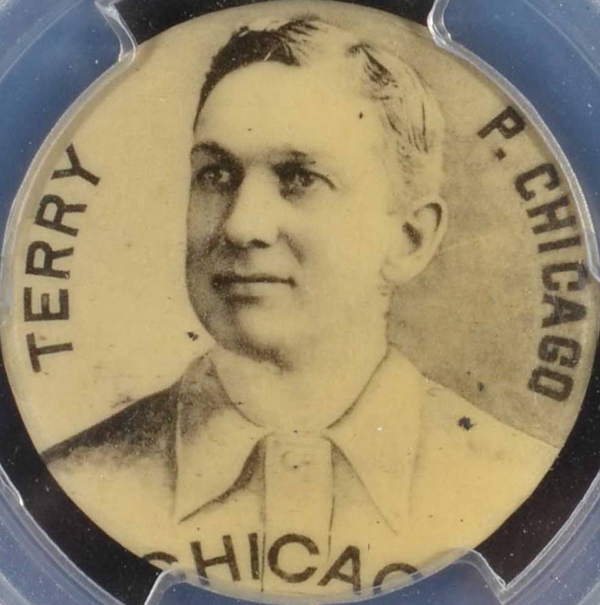 1898 Cameo Pepsin Gum Pins Adonis Terry (Chicago) # Baseball Card