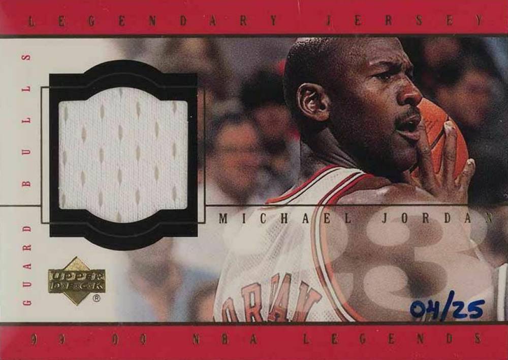 2000 Upper Deck Century Legends Legendary Jersey Michael Jordan #MJ-G Basketball Card