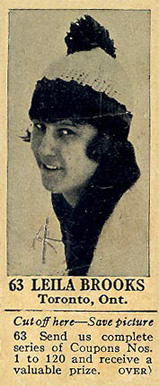 1925 Dominion Chocolate Leila Brooks #63 Other Sports Card