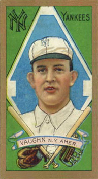 1911 Gold Borders Broadleaf Back James Vaughn #204 Baseball Card