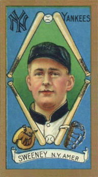 1911 Gold Borders Broadleaf Back Jeff Sweeney #198 Baseball Card