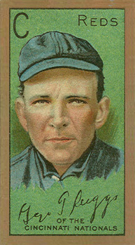1911 Gold Borders Broadleaf Back George F. Suggs #196 Baseball Card