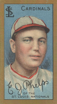 1911 Gold Borders Broadleaf Back E. J. Phelps #168 Baseball Card