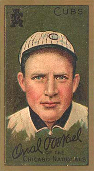 1911 Gold Borders Broadleaf Back Orval Overall #161 Baseball Card