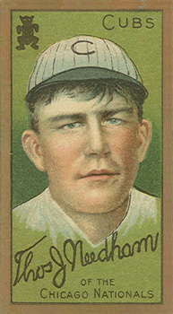 1911 Gold Borders Broadleaf Back Thomas J. Needham #156 Baseball Card