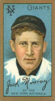 1911 Gold Borders Broadleaf Back Jack Murray #154 Baseball Card