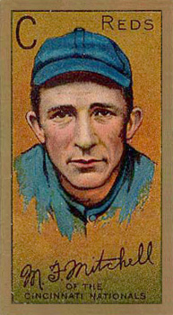 1911 Gold Borders Broadleaf Back M. F. Mitchell #148 Baseball Card
