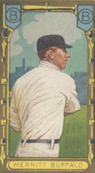1911 Gold Borders Broadleaf Back George Merritt #144 Baseball Card