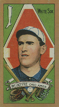 1911 Gold Borders Broadleaf Back Matty McIntyre #141 Baseball Card