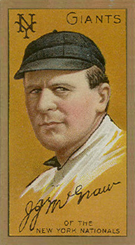 1911 Gold Borders Broadleaf Back John McGraw #139 Baseball Card