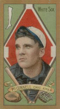 1911 Gold Borders Broadleaf Back Amby McConnell #137 Baseball Card