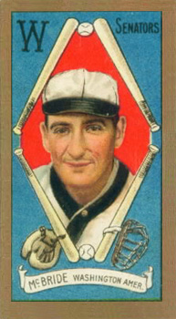 1911 Gold Borders Broadleaf Back George McBride #136 Baseball Card
