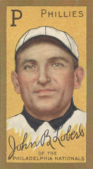 1911 Gold Borders Broadleaf Back John B. Lobert #126 Baseball Card