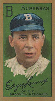 1911 Gold Borders Broadleaf Back Edgar Lennox #124 Baseball Card