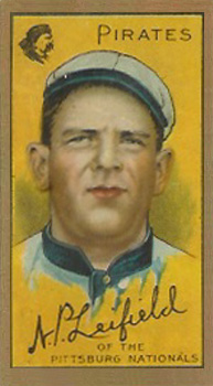 1911 Gold Borders Broadleaf Back A. P. Leifield #123 Baseball Card