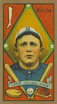 1911 Gold Borders Broadleaf Back Frank Lang #115 Baseball Card