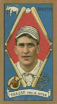 1911 Gold Borders Broadleaf Back Harry Krause #113 Baseball Card
