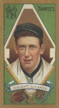 1911 Gold Borders Broadleaf Back Jack Knight #111 Baseball Card