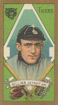 1911 Gold Borders Broadleaf Back Ed Killian #108 Baseball Card
