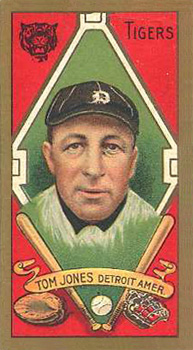 1911 Gold Borders Broadleaf Back Tom Jones #105 Baseball Card