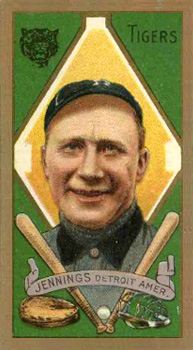 1911 Gold Borders Broadleaf Back Hughie Jennings #102 Baseball Card
