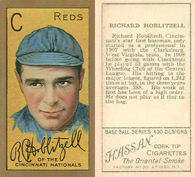 1911 Gold Borders Broadleaf Back R. Hoblitzell #94 Baseball Card
