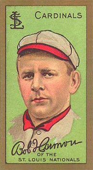 1911 Gold Borders Broadleaf Back Bob Harmon #89 Baseball Card